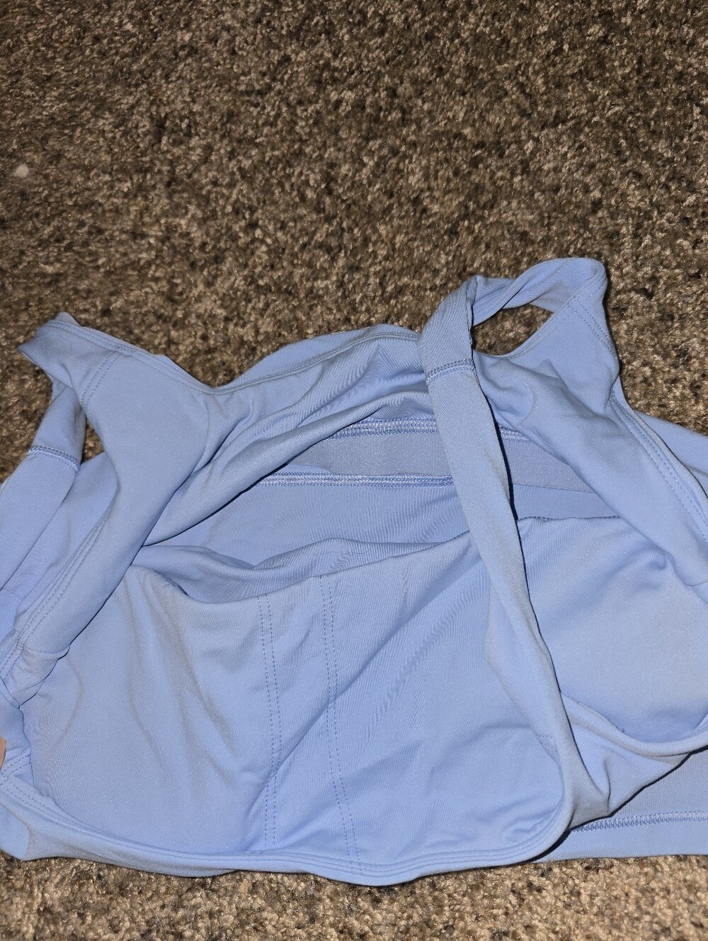 NWOT Vuori Alltheform Light Blue Square Neck Athletic Tank Top Medium Athleisure - Picture 7 of 10